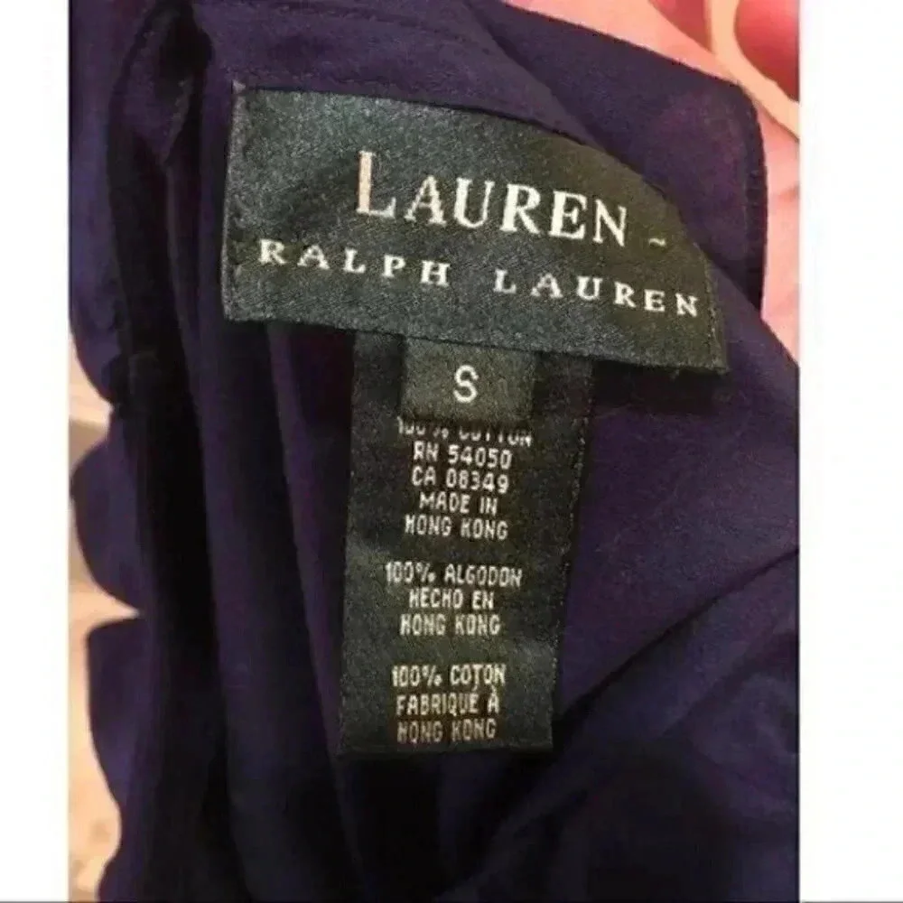 Lauren Ralph Lauren Top Small Ruffle Button Down